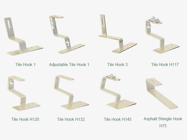 瓦屋頂太陽能不銹鋼掛鉤安裝支架